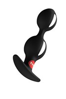 Черный анальный стимулятор B Balls Duo - 13 см. 531850