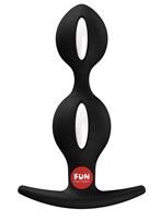 Черный анальный стимулятор B Balls Duo - 13 см. 531850
