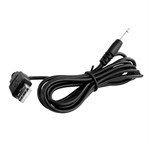 Черный вибратор-кролик Byron с движущимися шариками - 25 см. 531911