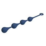 Синяя анальная цепочка - 42,6 см. 531959