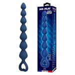 Синяя анальная цепочка - 26,7 см. 531961