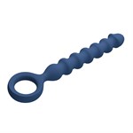 Синяя анальная цепочка - 28,5 см. 531963