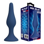 Синяя анальная пробка Slim Anal Plug XL - 15,4 см. 531970