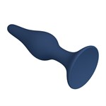 Синяя анальная пробка Slim Anal Plug XL - 15,4 см. 531970