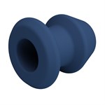 Синяя анальная пробка с открытым каналом - 8,7 см. 531976