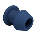 Синяя анальная пробка с открытым каналом - 8,7 см. 531976