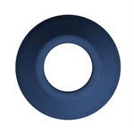 Синяя анальная пробка с открытым каналом - 8,7 см. 531976