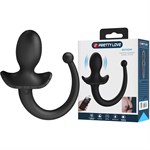 Черная анальная вибропробка с хвостом Anthony 531979