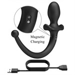 Черная анальная вибропробка с хвостом Anthony 531979