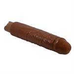 Коричневый реалистичный вибратор Soren - 25,2 см. 531991