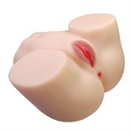 Телесный мастурбатор с 2 любовными отверстиями Olivia 532004