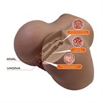 Мастурбатор Briony с 2 любовными каналами 532007