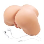 Телесный мастурбатор Olivia с 2 любовными отверстиями 532012