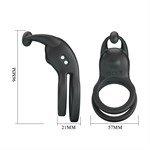 Черное перезаряжаемое виброкольцо Goodwin 532019