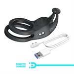 Черное перезаряжаемое виброкольцо Goodwin 532019