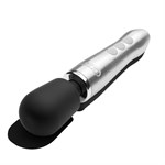 Серебристо-черный вибратор Doxy Go - 16,2 см. 532051