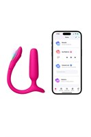 Розовый анальный вибратор с клиторальной стимуляцией Lush Anal 532055