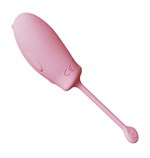 Розовое силиконовое виброяйцо с пультом ДУ 532187