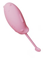 Розовое силиконовое виброяйцо с пультом ДУ 532187