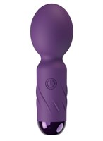 Фиолетовый мини-wand вибратор для стимуляции эрогенных зон 532191
