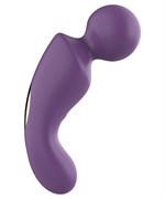 Фиолетовый изогнутый wand-вибратор 532194