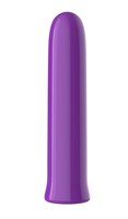 Фиолетовый перезаряжаемый мини-вибратор - 13,7 см. 532195
