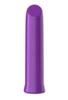 Фиолетовый перезаряжаемый мини-вибратор - 13,7 см. 532195
