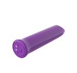 Фиолетовый перезаряжаемый мини-вибратор - 13,7 см. 532195
