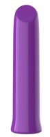 Фиолетовый перезаряжаемый мини-вибратор - 13,7 см. 532195