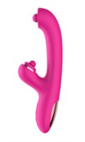 Розовый вибратор-кролик с усиленной стимуляцией точки G 532203