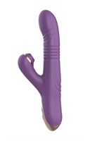 Фиолетовый вибратор-кролик с возвратно-поступательной стимуляцией 532207