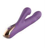 Фиолетовый вибратор-кролик с возвратно-поступательной стимуляцией 532207