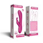 Розовый силиконовый вибратор-кролик 532208