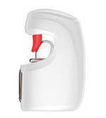 Белый мастурбатор с язычком и возвратно-поступательными движениями 532212