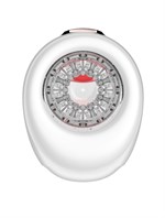 Белый мастурбатор с язычком и возвратно-поступательными движениями 532212