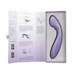 Сиреневый интерактивный вибростимулятор с функцией нагрева Margot - 21 см. 532250