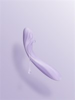 Сиреневый интерактивный вибростимулятор с функцией нагрева Margot - 21 см. 532250