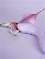 Сиреневый интерактивный вибростимулятор с функцией нагрева Margot - 21 см. 532250