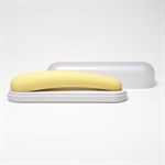 Желтый вибратор iroha Fit Mikazuki - 17,7 см. 532259