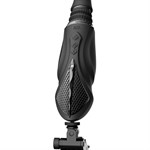 Черная секс-машина с функцией нагрева, насадками и присоской Sesh 532296