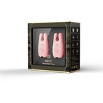 Розовые виброзажимы на соски Nave 532298