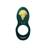 Зеленое эрекционное виброкольцо Bayek с пультом ДУ 532300