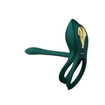 Зеленое эрекционное виброкольцо Bayek с пультом ДУ 532300