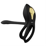 Черное эрекционное виброкольцо Bayek с пультом ДУ 532302