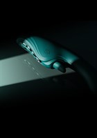 Зеленый вибростимулятор-кролик с функцией нагрева Ares - 24,6 см. 532372