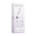 Сиреневый интерактивный вибромассажёр Selena с поступательными движениями и нагревом - 21 см. 532439