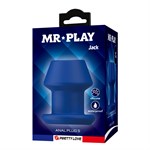 Синий анальный расширитель Jack Anal Plug S - 7,7 см. 532477