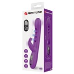 Фиолетовый вибростимулятор-кролик с шариками для точки G Sabien - 24 см. 532494