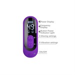 Фиолетовый вибростимулятор-кролик с шариками для точки G Sabien - 24 см. 532494