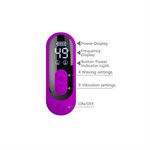 Лиловый вибромассажёр-кролик со стимуляцией точки G Yalanda - 23,9 см. 532496